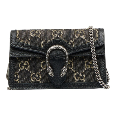 Gucci Black Leather Shopper Bag ()