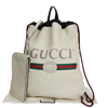 GUCCI GUCCI DRAWSTRING BEIGE LEATHER BACKPACK BAG (PRE-OWNED)
