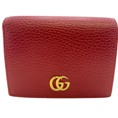 Gucci Red Leather Wallet  ()