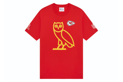Pre-owned Ovo X Nfl Kansas City Chiefs Game Day T-shirt Red