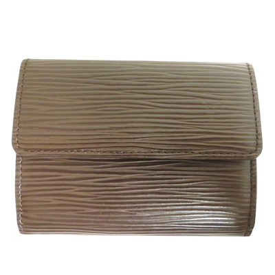 Pre-owned Louis Vuitton Elise Brown Leather Wallet  ()