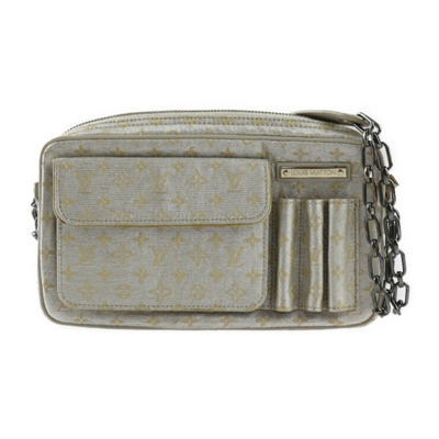 Pre-owned Louis Vuitton Mckenna Silver Canvas Shoulder Bag ()