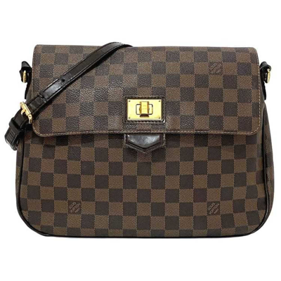 Pre-owned Louis Vuitton Roseberry Brown Canvas Shopper Bag ()