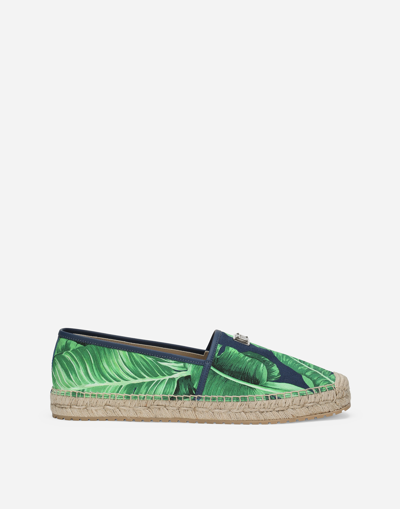 Dolce & Gabbana Printed Canvas Espadrilles