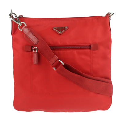 Prada Red Synthetic Shoulder Bag ()