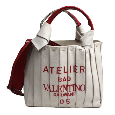 Valentino Garavani Atelier Bag 01 Canvas Shopper Bag () In White