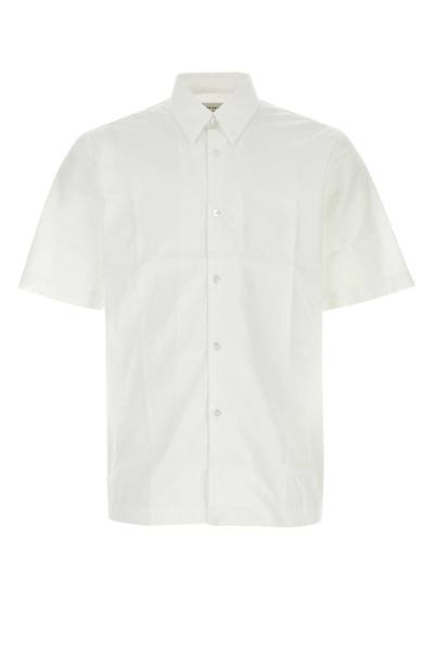 Dries Van Noten Short Sleeved Buttoned Shirt In White