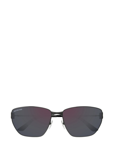 Balenciaga Eyewear Rectangle Frame Sunglasses In Grey