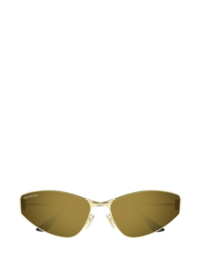 Balenciaga Eyewear Cat Eye Frame Sunglasses In Gold