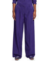 Theory Stretch Wool Pleated Low-rise Pants