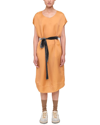 THEORY THEORY BELTED SILK-BLEND MIDI DRESS