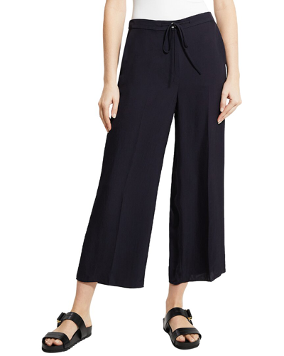 Theory Wide Crop Pant In Blue