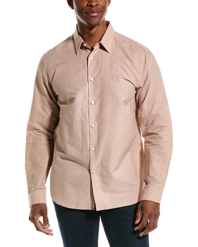 Theory Irving Essential Linen-blend Shirt