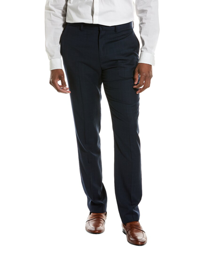 Theory Curtis Wool-blend Pant In Blue