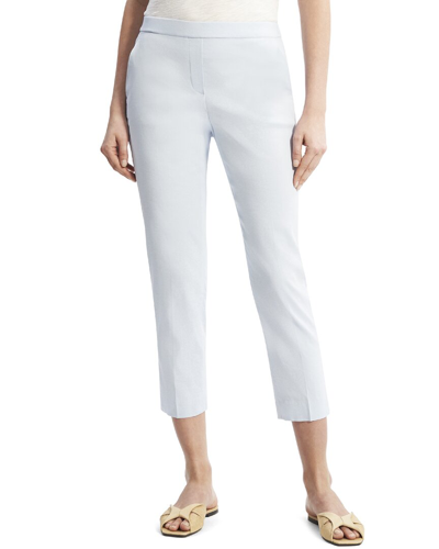 Theory Treeca Linen-blend Pant In White