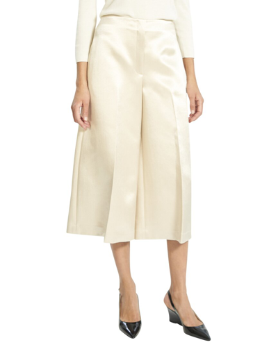 Theory Wide Leg Culotte In Yellow
