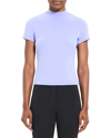 Theory Tiny Mock Neck Organic Pima Cotton T-shirt