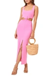 L*space Skyler Cover-up Dress In Guava