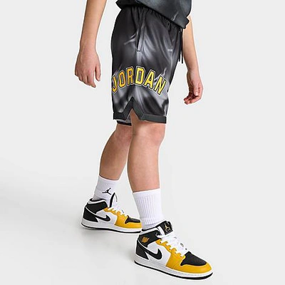 Nike Kids' Jordan Boys' Sky Fade Mesh Shorts In Black/yellow