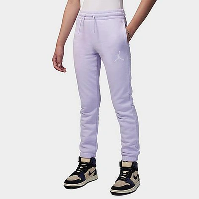 Nike Kids' Jordan Girl's Jordan Icon Play Jogger Pants In Violet Frost