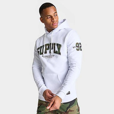 Supply And Demand Men's Ring Camo Hoodie In White/camo