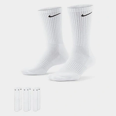 Nike Everyday Cushioned Training Crew Socks (3-pack) In White/black