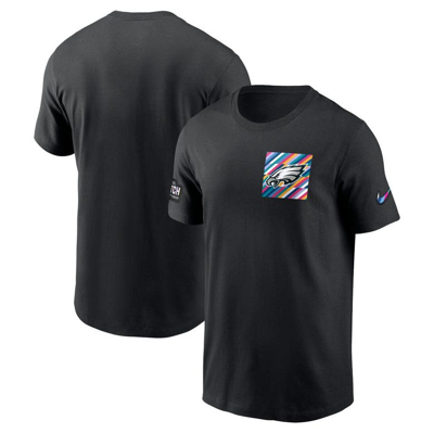 Nike Philadelphia Eagles Crucial Catch Sideline  Men's Nfl T-shirt In Black