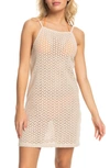 ROXY LOVE ON THE WEEKEND SHEER COVER-UP DRESS