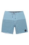 Rvca Current Stripe Water Repellent Board Shorts In Brk0-duck Blue