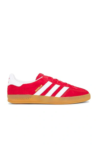 Adidas Originals Gazelle Indoor Trainers In Red