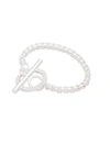 Martine Ali Silver Coated Oda Baby Boxer Bracelet In Silver