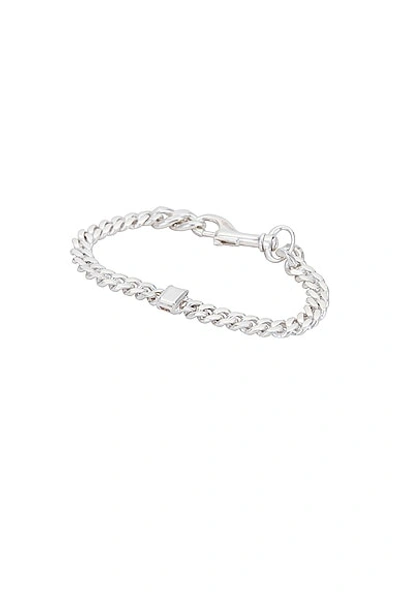 Martine Ali 925 Silver Stone Thin Link Bracelet