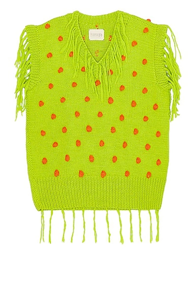 Harago Speckle Vest In Green