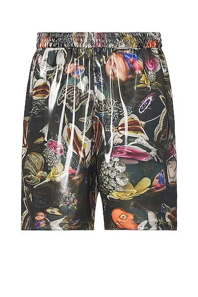 Acne Studios Relaxed Short In Black Multicolor