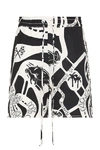 Rhude Men's Strada Shorts In Black & White