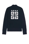 Givenchy Knitted Varsity Jacket In Dark Navy