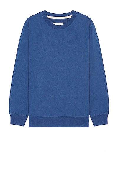 Reigning Champ Midweight Terry Classic Crewneck In Lapis