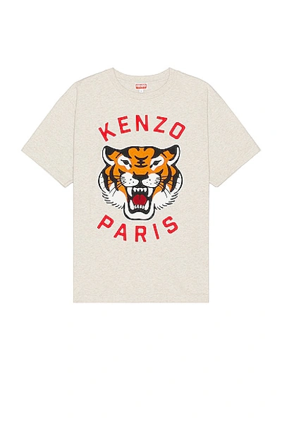 Kenzo Lucky Tiger Oversized Shirt In White