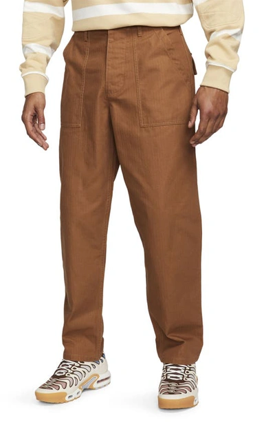 Nike Life Cotton Fatigue Pants In Light British Tan