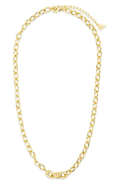 Sterling Forever Reina Necklace In 14k Gold Plated Or Rhodium Plated, 16
