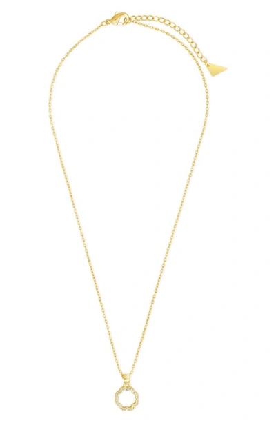 Sterling Forever Marisole Pendant Necklace, 16 In Gold