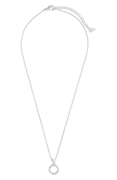 Sterling Forever Marisole Pendant Necklace, 16 In Silver