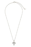 Sterling Forever Lissie Pendant Necklace In Silver
