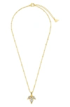 Sterling Forever Lissie Pendant Necklace In Gold