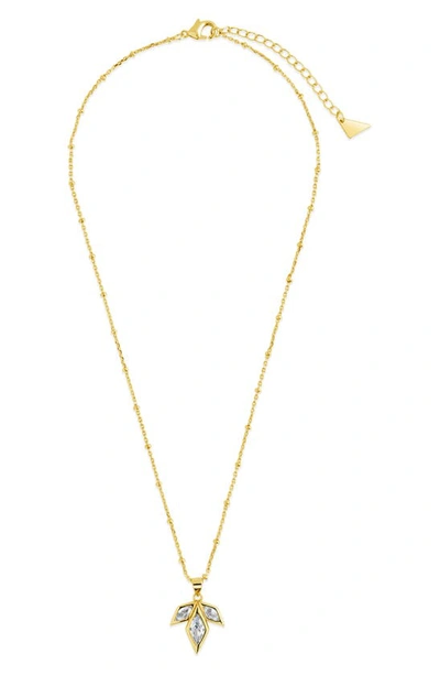 Sterling Forever Lissie Pendant Necklace In Gold
