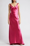 LULUS PERFECTLY CLASSY SATIN GOWN
