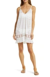 Ramy Brook Laylah Eyelet Swim Cover Up Dress In White