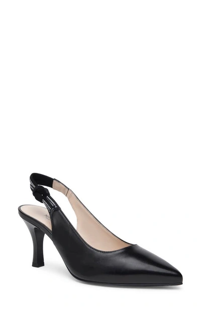 Nerogiardini Pointed Toe Slingback Pump In Black