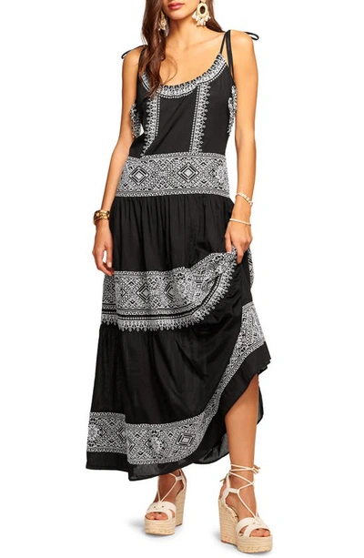 Ramy Brook Lexie Coverup Maxi Dress In Black Embroidered