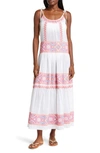 Ramy Brook Lexie Embroidered Cotton Cover-up Dress In White Multi Combo Embroidered